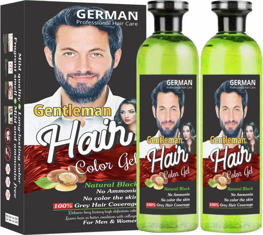 Gentleman hair color gel with Argen oil