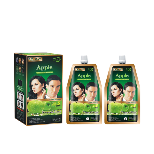 Lichen Apple hair colour cream 1000ml 500ml cream + 500ml developer