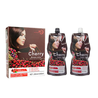 Cherry Hair Color Cream Gentle Hair Coloring Shampoo