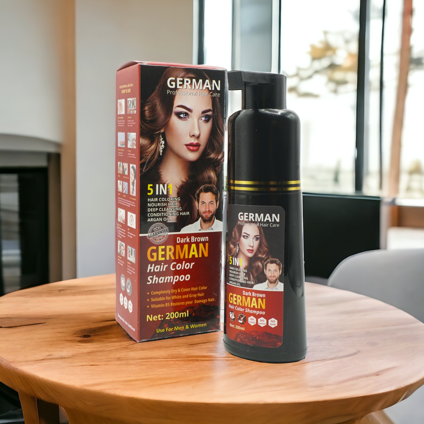 German Hair Color Jel Shampoo 5-in-1